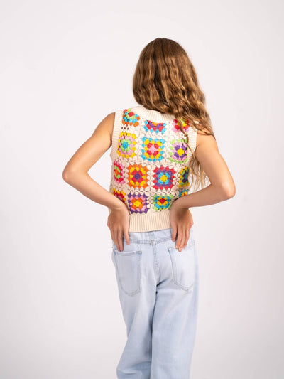 Tasha Crochet Patchwork Vest