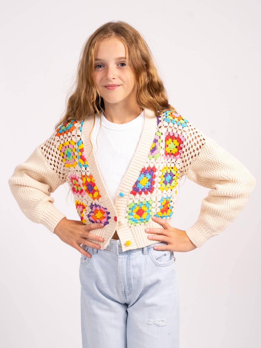 Tasha Patchwork Crochet Cardigan