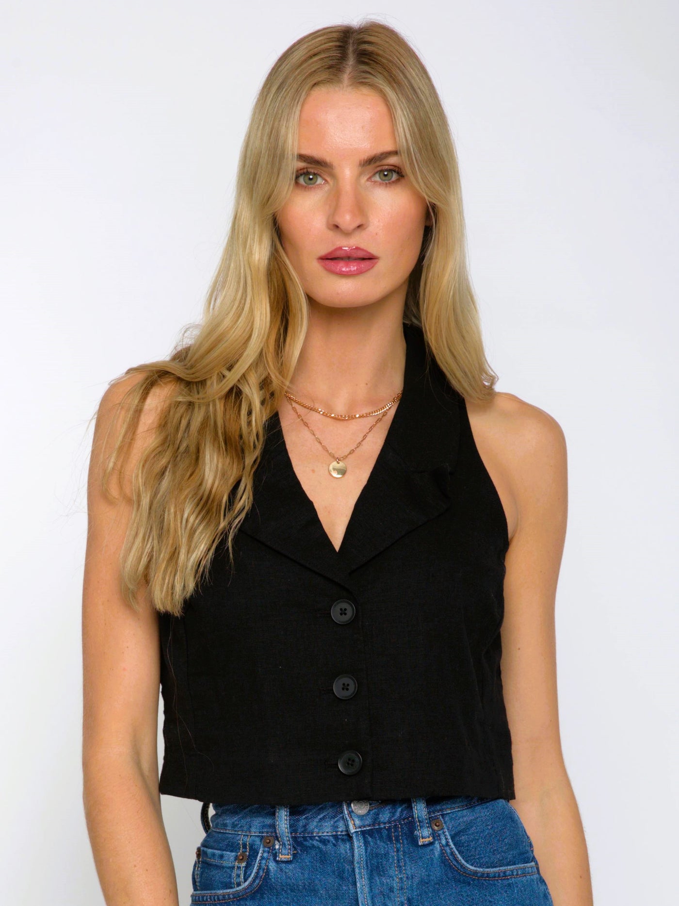 Daphne Linen Vest