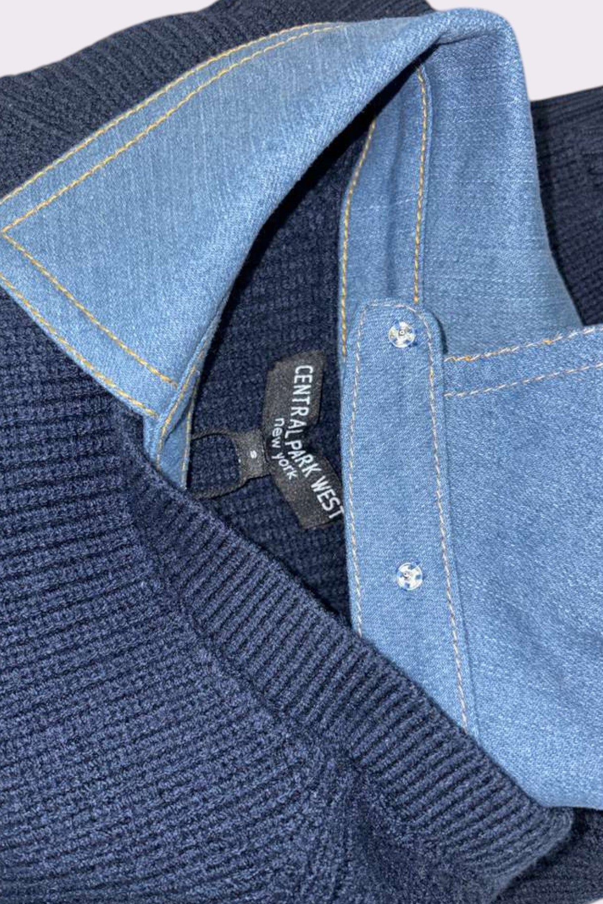 Dash Denim Collar Pullover