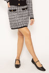 Oona Tweed Jacquard Skirt